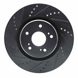R1 Concepts 19-25 Acura RDX Front Left Drilled & Slotted Black Brake Rotor by R1 Concepts RNC-633-58032L