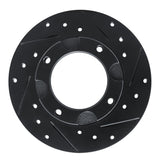 R1 Concepts 76-81 Honda Accord Hatchback Front Right Drilled & Slotted Black Brake Rotor by R1 Concepts RNC-633-59002R
