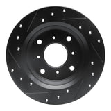R1 Concepts 86-96 Acura Legend Rear Right Drilled & Slotted Black Brake Rotor by R1 Concepts RNC-633-59013R