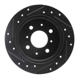R1 Concepts 88-01 Acura Integra Rear Right Drilled & Slotted Black Brake Rotor by R1 Concepts RNC-633-59014R