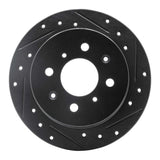 R1 Concepts 88-01 Acura Integra Rear Right Drilled & Slotted Black Brake Rotor by R1 Concepts RNC-633-59014R