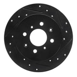 R1 Concepts 01-05 Acura EL Rear Right Drilled & Slotted Black Brake Rotor by R1 Concepts RNC-633-59031R