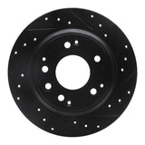 R1 Concepts 91-99 Acura RL Rear Right Drilled & Slotted Black Brake Rotor by R1 Concepts RNC-633-59041R