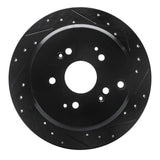 R1 Concepts 02-04 Honda Odyssey Rear Right Drilled & Slotted Black Brake Rotor by R1 Concepts RNC-633-59047R