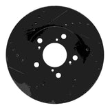 R1 Concepts 05-10 Honda Odyssey Front Left Drilled & Slotted Black Brake Rotor by R1 Concepts RNC-633-59049L