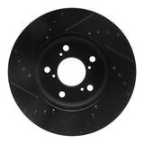 R1 Concepts 05-10 Honda Odyssey Front Right Drilled & Slotted Black Brake Rotor by R1 Concepts RNC-633-59049R