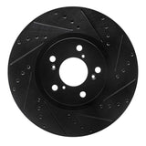 R1 Concepts 07-20 Acura MDX Front Right Drilled & Slotted Black Brake Rotor by R1 Concepts RNC-633-59053R