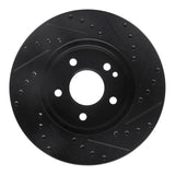 R1 Concepts 94-97 Mercedes-Benz C280 Front Left Drilled & Slotted Black Brake Rotor by R1 Concepts RNC-633-63000L