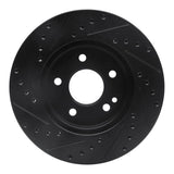 R1 Concepts 94-97 Mercedes-Benz C280 Front Right Drilled & Slotted Black Brake Rotor by R1 Concepts RNC-633-63000R