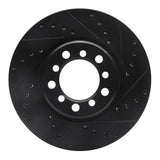 R1 Concepts 85-91 Mercedes-Benz 300SD Front Right Drilled & Slotted Black Brake Rotor by R1 Concepts RNC-633-63017R