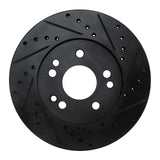 R1 Concepts 90-95 Mercedes-Benz 300CE Front Right Drilled & Slotted Black Brake Rotor by R1 Concepts RNC-633-63020R
