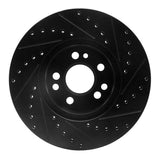 R1 Concepts 91-99 Mercedes-Benz 300SD Front Left Drilled & Slotted Black Brake Rotor by R1 Concepts RNC-633-63021L