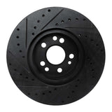 R1 Concepts 91-99 Mercedes-Benz S350 Front Right Drilled & Slotted Black Brake Rotor by R1 Concepts RNC-633-63021R