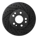 R1 Concepts 91-99 Mercedes-Benz S350 Front Right Drilled & Slotted Black Brake Rotor by R1 Concepts RNC-633-63021R