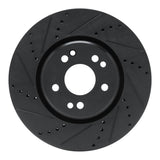 R1 Concepts 94-02 Mercedes-Benz SL500 Right Front Drilled & Slotted Black Brake Rotor by R1 Concepts RNC-633-63028D
