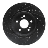 R1 Concepts 93-02 Mercedes-Benz SL600 Rear Right Drilled & Slotted Black Brake Rotor by R1 Concepts RNC-633-63030R
