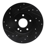 R1 Concepts 97-98 Mercedes-Benz C230 Front Right Drilled & Slotted Black Brake Rotor by R1 Concepts RNC-633-63036R