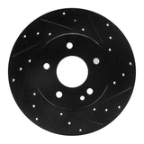 R1 Concepts 97-98 Mercedes-Benz C230 Front Right Drilled & Slotted Black Brake Rotor by R1 Concepts RNC-633-63036R