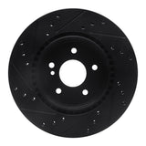 R1 Concepts 98-09 Chrysler Crossfire Rear Right Drilled & Slotted Black Brake Rotor by R1 Concepts RNC-633-63040R