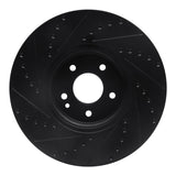 R1 Concepts 00-06 Mercedes-Benz E430 Front Right Drilled & Slotted Black Brake Rotor by R1 Concepts RNC-633-63046R