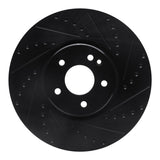 R1 Concepts 00-06 Mercedes-Benz E430 Front Right Drilled & Slotted Black Brake Rotor by R1 Concepts RNC-633-63046R