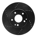 R1 Concepts 96-15 Mercedes-Benz SLK230 Front Left Drilled & Slotted Black Brake Rotor by R1 Concepts RNC-633-63047L