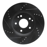 R1 Concepts 96-15 Mercedes-Benz C280 Front Right Drilled & Slotted Black Brake Rotor by R1 Concepts RNC-633-63047R