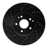 R1 Concepts 96-11 Chrysler Crossfire Front Right Drilled & Slotted Black Brake Rotor by R1 Concepts RNC-633-63048R