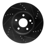 R1 Concepts 03-09 Mercedes-Benz E320 Front Left Drilled & Slotted Black Brake Rotor by R1 Concepts RNC-633-63050L