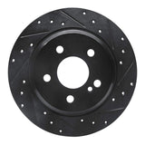 R1 Concepts 03-16 Mercedes-Benz E280 (Canada) Rear Right Drilled & Slotted Black Brake Rotor by R1 Concepts RNC-633-63051R