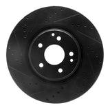 R1 Concepts 06-07 Mercedes-Benz C350 Front Left Drilled & Slotted Black Brake Rotor by R1 Concepts RNC-633-63077L