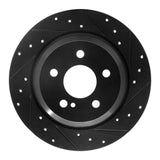 R1 Concepts 07-13 Mercedes-Benz S550 Rear Right Drilled & Slotted Black Brake Rotor by R1 Concepts RNC-633-63078R