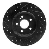 R1 Concepts 08-15 Mercedes-Benz C300 Sedan Rear Right Drilled & Slotted Black Brake Rotor by R1 Concepts RNC-633-63086R