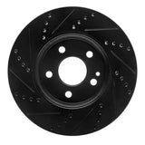 R1 Concepts 06-11 Mercedes-Benz B200 Front Right Drilled & Slotted Black Brake Rotor by R1 Concepts RNC-633-63088R