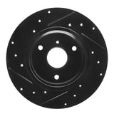 R1 Concepts 05-16 Smart Fortwo Front Right Drilled & Slotted Black Brake Rotor by R1 Concepts RNC-633-63090R