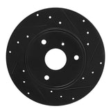 R1 Concepts 05-16 Smart Fortwo Front Right Drilled & Slotted Black Brake Rotor by R1 Concepts RNC-633-63090R