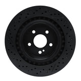 R1 Concepts 08-15 Mercedes-Benz C63 AMG Rear Drilled & Slotted Black Brake Rotor by R1 Concepts RNC-633-63092