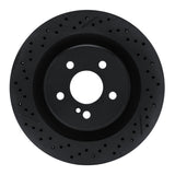 R1 Concepts 08-15 Mercedes-Benz C63 AMG Rear Drilled & Slotted Black Brake Rotor by R1 Concepts RNC-633-63092