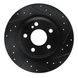 R1 Concepts 12-20 Mercedes-Benz SLC300 Rear Right Drilled & Slotted Black Brake Rotor by R1 Concepts RNC-633-63099R