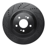 R1 Concepts 14-21 Mercedes-Benz Maybach S560 Rear Left Drilled & Slotted Black Brake Rotor by R1 Concepts RNC-633-63113L