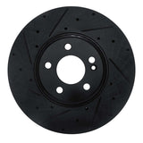 R1 Concepts 15-23 Mercedes-Benz C300 Sedan Front Left Drilled & Slotted Black Brake Rotor by R1 Concepts RNC-633-63117L