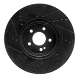 R1 Concepts 15-23 Mercedes-Benz E250 Front Right Drilled & Slotted Black Brake Rotor by R1 Concepts RNC-633-63117R