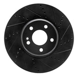 R1 Concepts 15-23 Mercedes-Benz E250 Front Right Drilled & Slotted Black Brake Rotor by R1 Concepts RNC-633-63117R