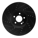 R1 Concepts 15-23 Mercedes-Benz C300 Sedan Front Right Drilled & Slotted Black Brake Rotor by R1 Concepts RNC-633-63119R
