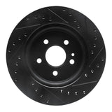 R1 Concepts 98-05 Mercedes-Benz ML320 Front Left Drilled & Slotted Black Brake Rotor by R1 Concepts RNC-633-63122L