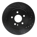 R1 Concepts 98-05 Mercedes-Benz ML430 Front Right Drilled & Slotted Black Brake Rotor by R1 Concepts RNC-633-63122R