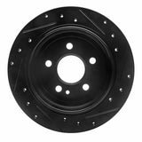 R1 Concepts 98-05 Mercedes-Benz ML320 Rear Left Drilled & Slotted Black Brake Rotor by R1 Concepts RNC-633-63123L