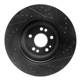 R1 Concepts 00-05 Mercedes-Benz ML500 Front Left Drilled & Slotted Black Brake Rotor by R1 Concepts RNC-633-63124L
