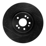 R1 Concepts 00-05 Mercedes-Benz ML500 Front Left Drilled & Slotted Black Brake Rotor by R1 Concepts RNC-633-63124L