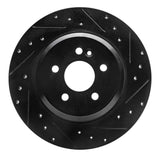 R1 Concepts 00-05 Mercedes-Benz ML500 (USA/Canada) Rear Right Drilled & Slotted Black Brake Rotor by R1 Concepts RNC-633-63125R
